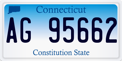 CT license plate AG95662
