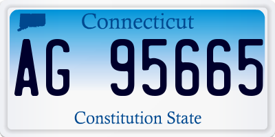 CT license plate AG95665