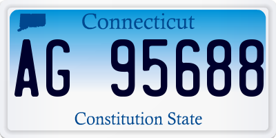 CT license plate AG95688