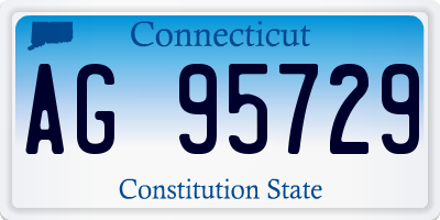 CT license plate AG95729