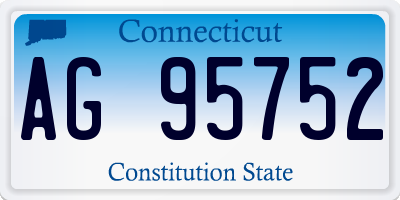 CT license plate AG95752