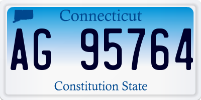 CT license plate AG95764