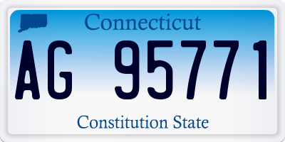 CT license plate AG95771