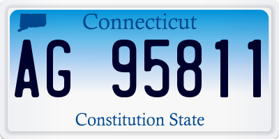 CT license plate AG95811