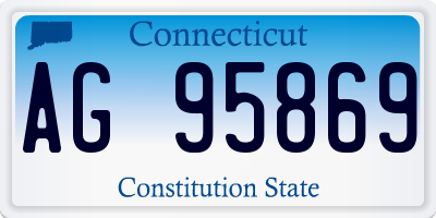 CT license plate AG95869