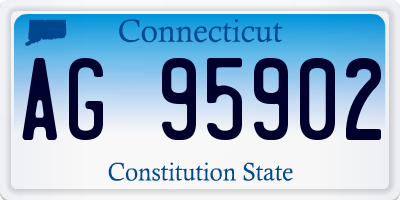 CT license plate AG95902