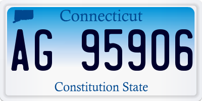 CT license plate AG95906