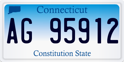 CT license plate AG95912