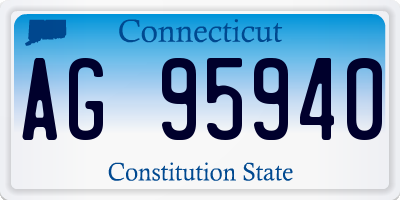 CT license plate AG95940