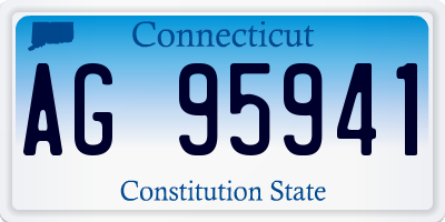 CT license plate AG95941
