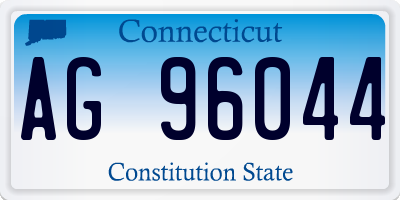 CT license plate AG96044