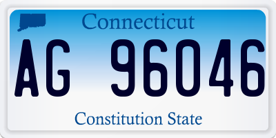 CT license plate AG96046