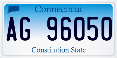 CT license plate AG96050