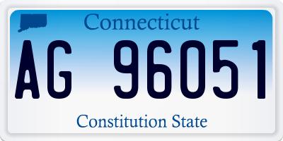 CT license plate AG96051