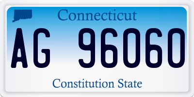 CT license plate AG96060