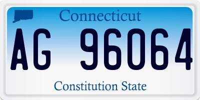 CT license plate AG96064