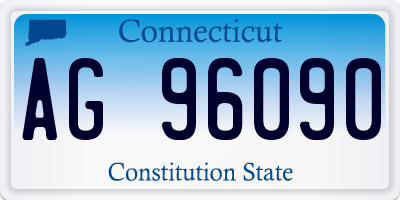 CT license plate AG96090