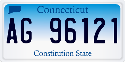 CT license plate AG96121