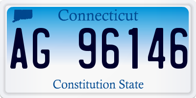 CT license plate AG96146