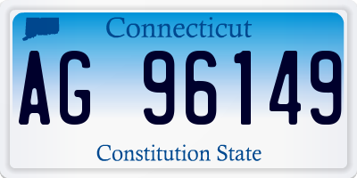 CT license plate AG96149