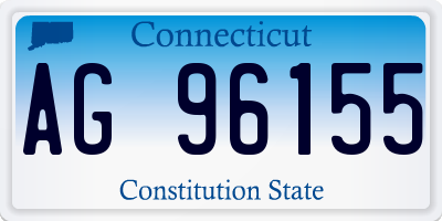 CT license plate AG96155