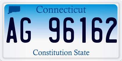 CT license plate AG96162