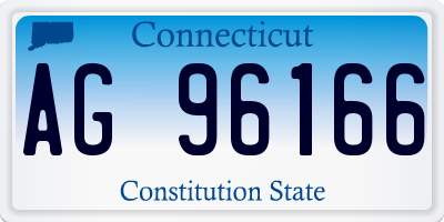 CT license plate AG96166