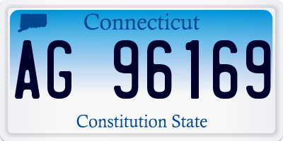 CT license plate AG96169