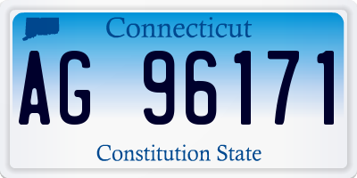 CT license plate AG96171