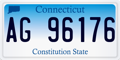 CT license plate AG96176