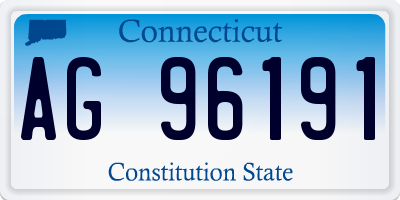 CT license plate AG96191
