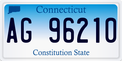 CT license plate AG96210