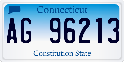 CT license plate AG96213