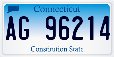 CT license plate AG96214