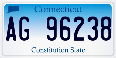 CT license plate AG96238