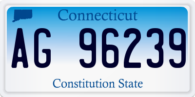 CT license plate AG96239
