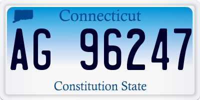 CT license plate AG96247