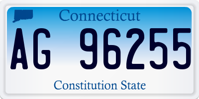 CT license plate AG96255