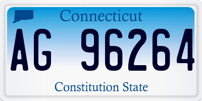 CT license plate AG96264