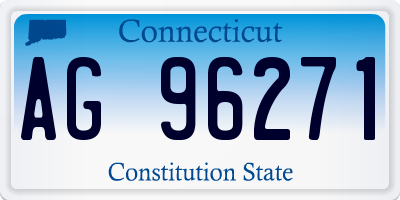 CT license plate AG96271