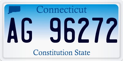 CT license plate AG96272