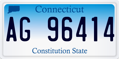CT license plate AG96414