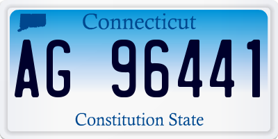CT license plate AG96441