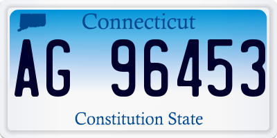 CT license plate AG96453