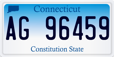 CT license plate AG96459
