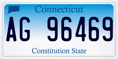 CT license plate AG96469