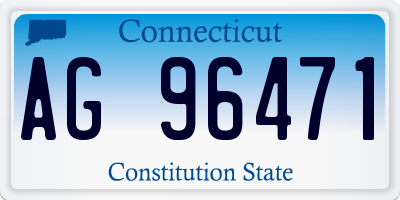 CT license plate AG96471