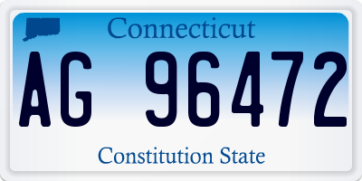 CT license plate AG96472