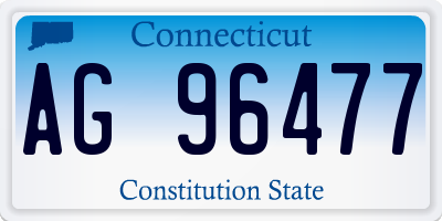CT license plate AG96477