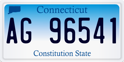 CT license plate AG96541